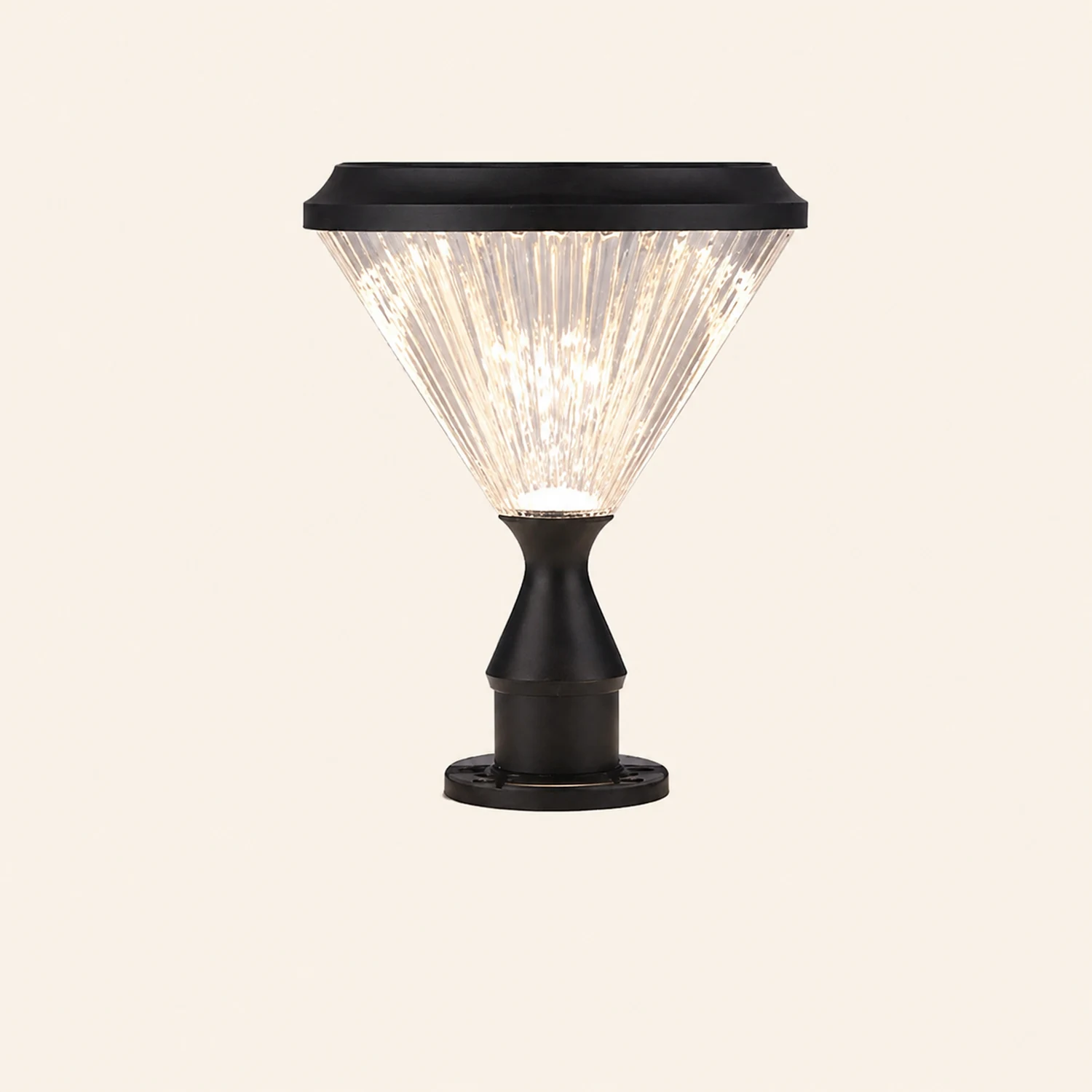 Riley Außensockelleuchte Diamantform, Solar, 33CM Lang - Lumpaz