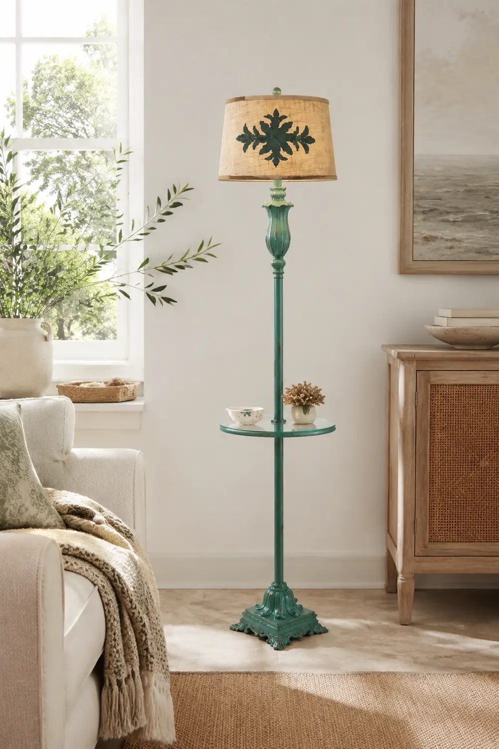 Eryn Vintage Grüne Stehlampe, 2 Stile - Lumpaz