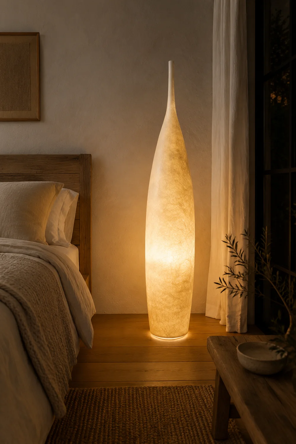 Byers Stehlampe, Harz, 4 Farben, 92/142CM Lang - Lumpaz
