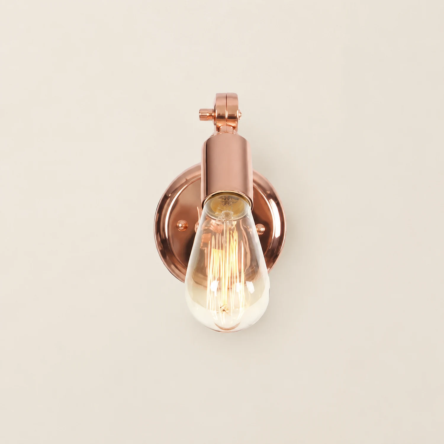 Alessio Bulb Rosafarbige Gold Wandleuchte - Lumpaz