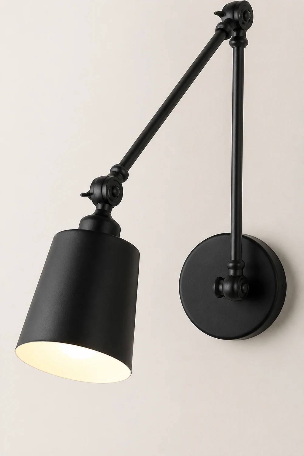 Brady Verstellbare Wandleuchte, Metall, 2 Farben, 36CM Lang - Lumpaz