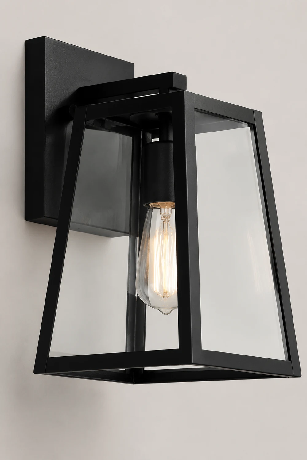 Alessio Schwarz Außenbereich Wandlampe, ∅20CM - Lumpaz