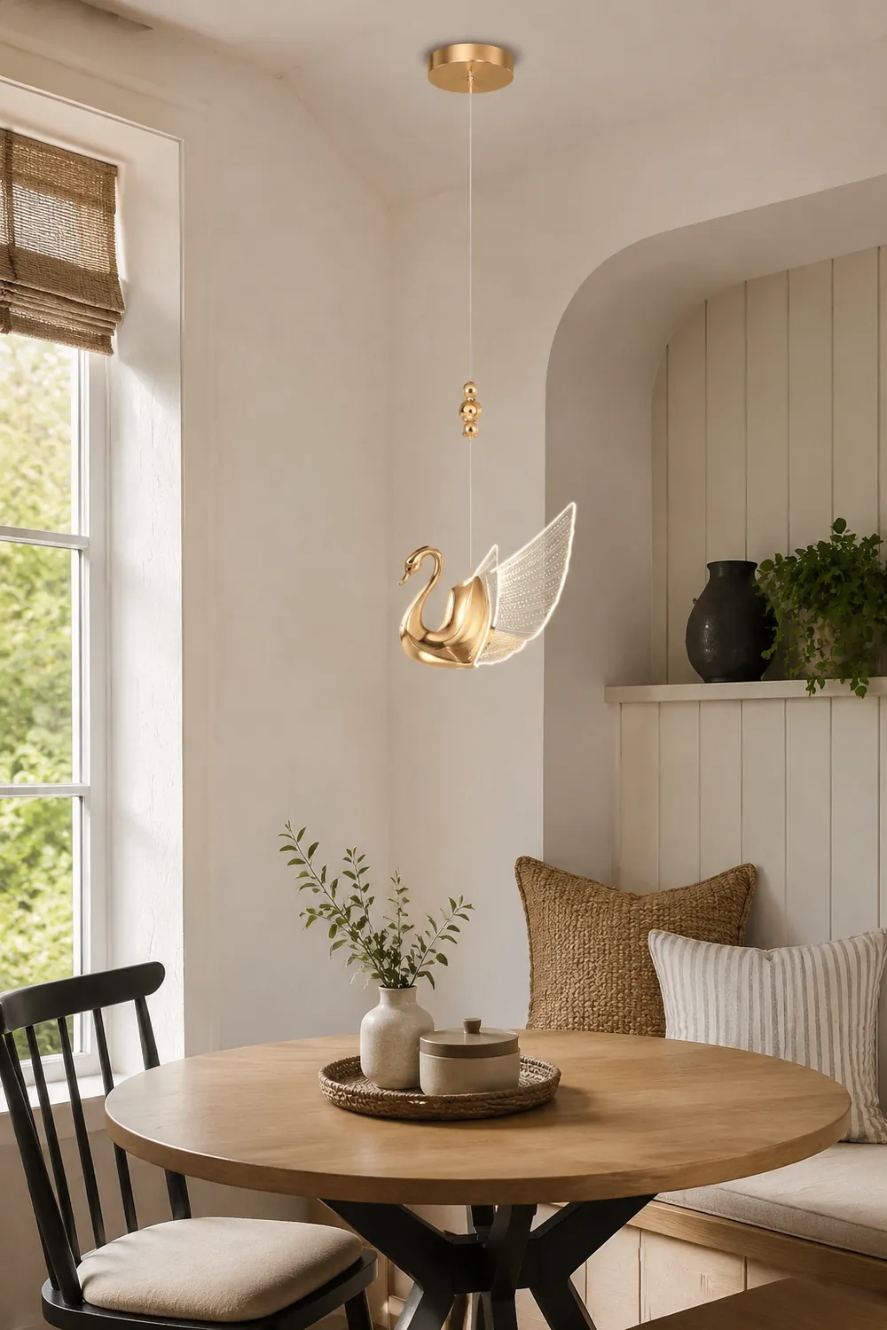Kady Schwan Pendelleuchte, 2 Farbe - Lumpaz