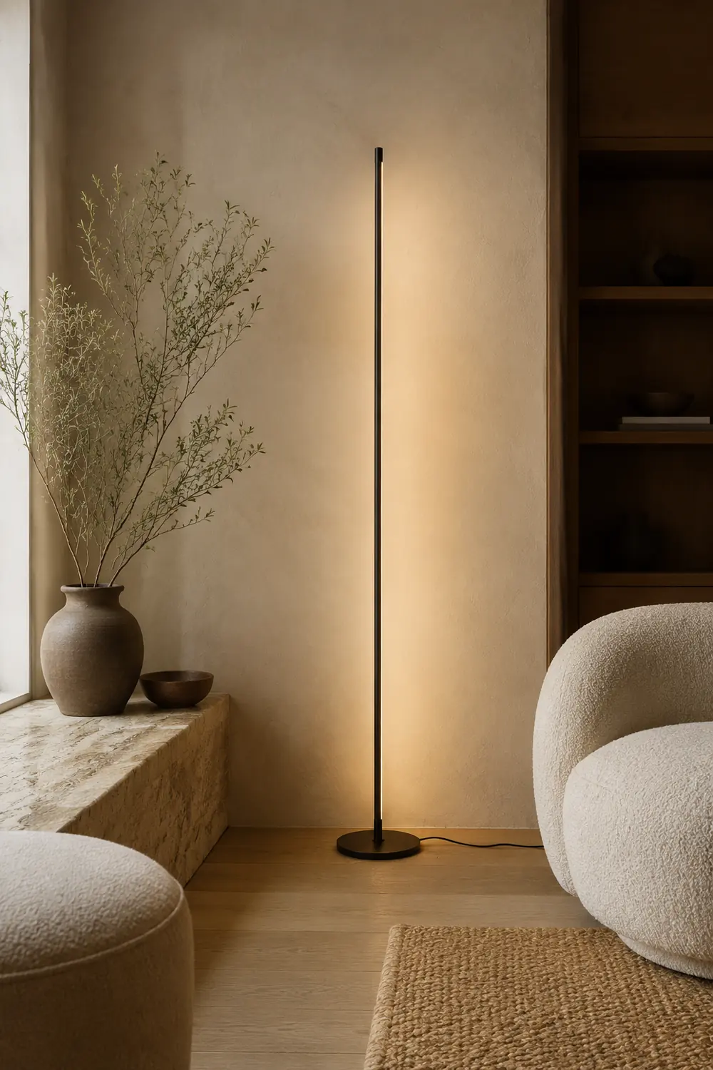 Edge Lineare Stehlampe, 3 Farben, 150CM Lang - Lumpaz