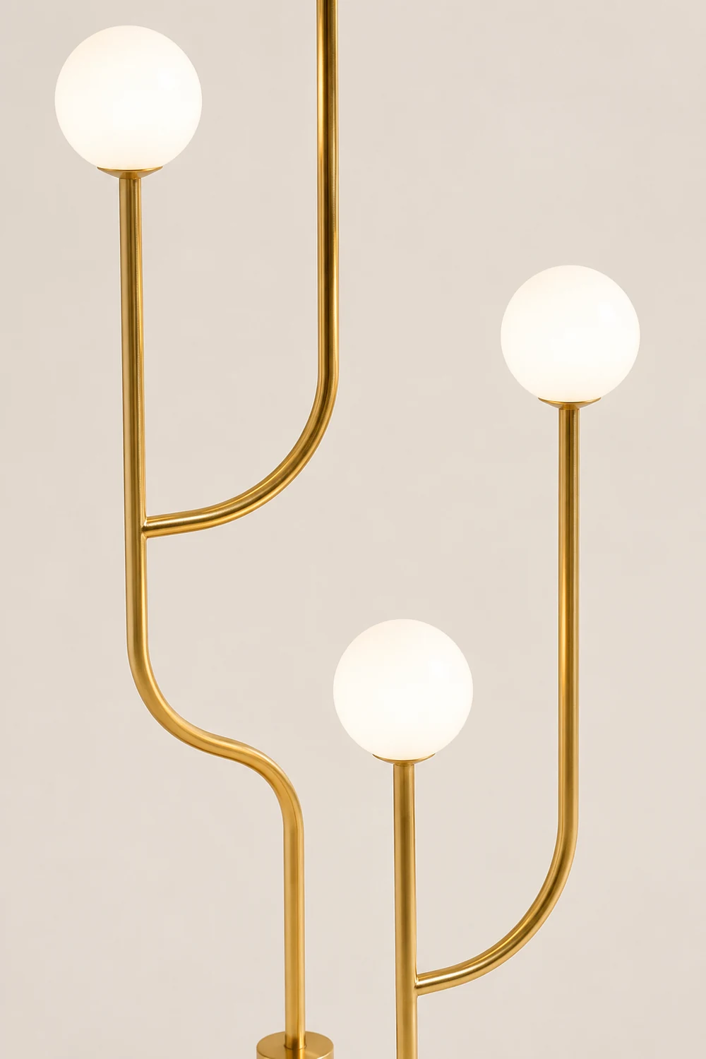 Valentina Kaktus Stehlampe, Messing & Glas, 180CM Lang - Lumpaz