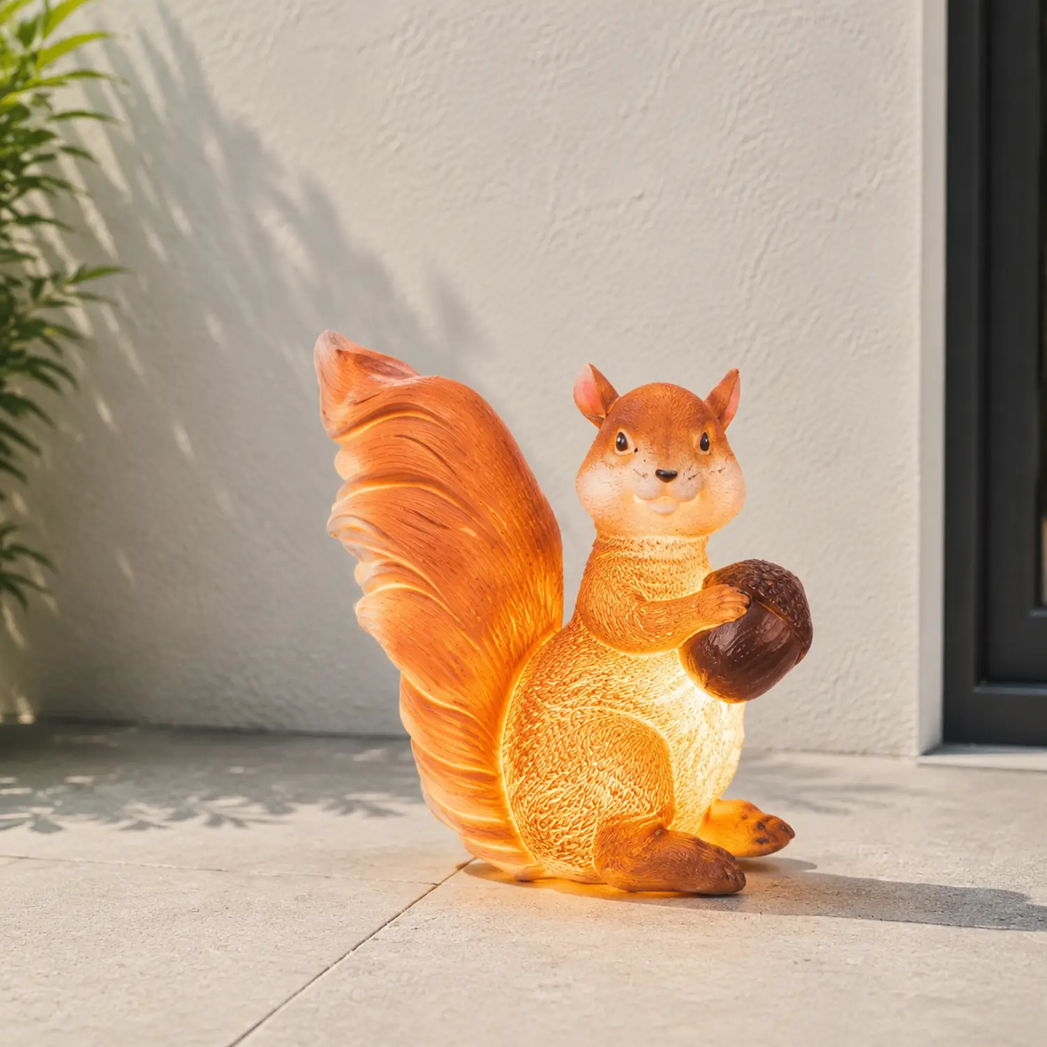 Fateh Außenstehleuchte Eichhörnchen, Solar, 2 Stile, Höhe 44/48CM - Lumpaz