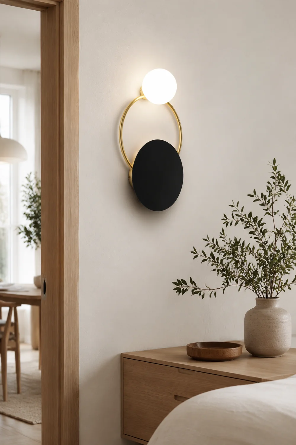 Emyr Dreifache Ringe Wandleuchte, 45CM Lang - Lumpaz