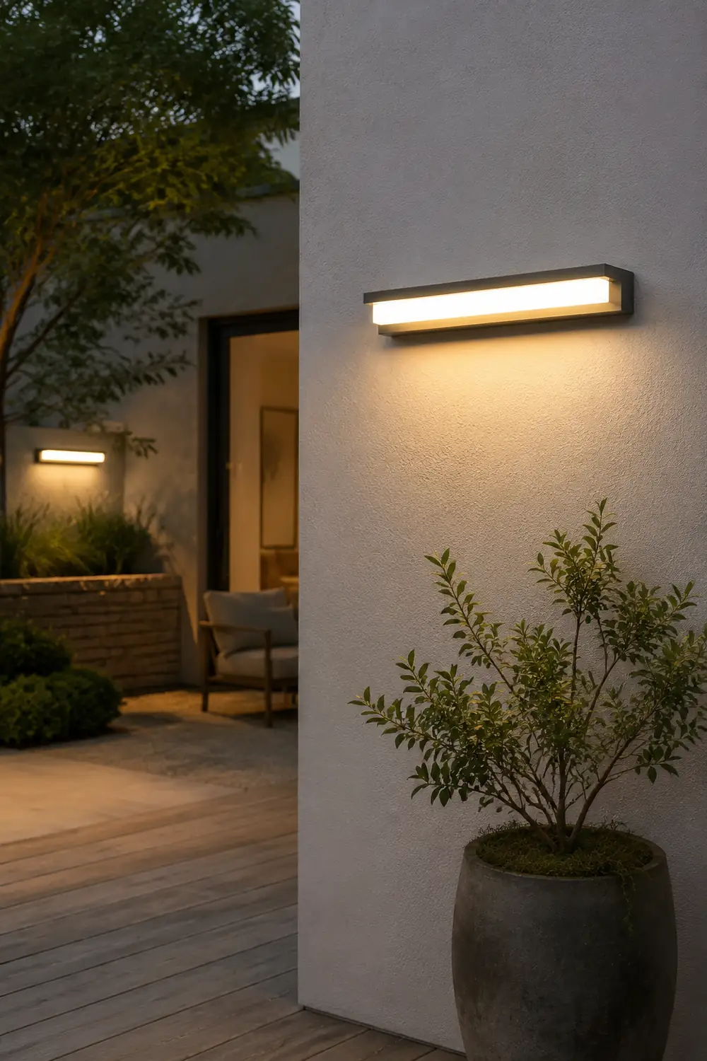Orr Außenwandleuchte Solar, 18/32/60CM Lang - Lumpaz