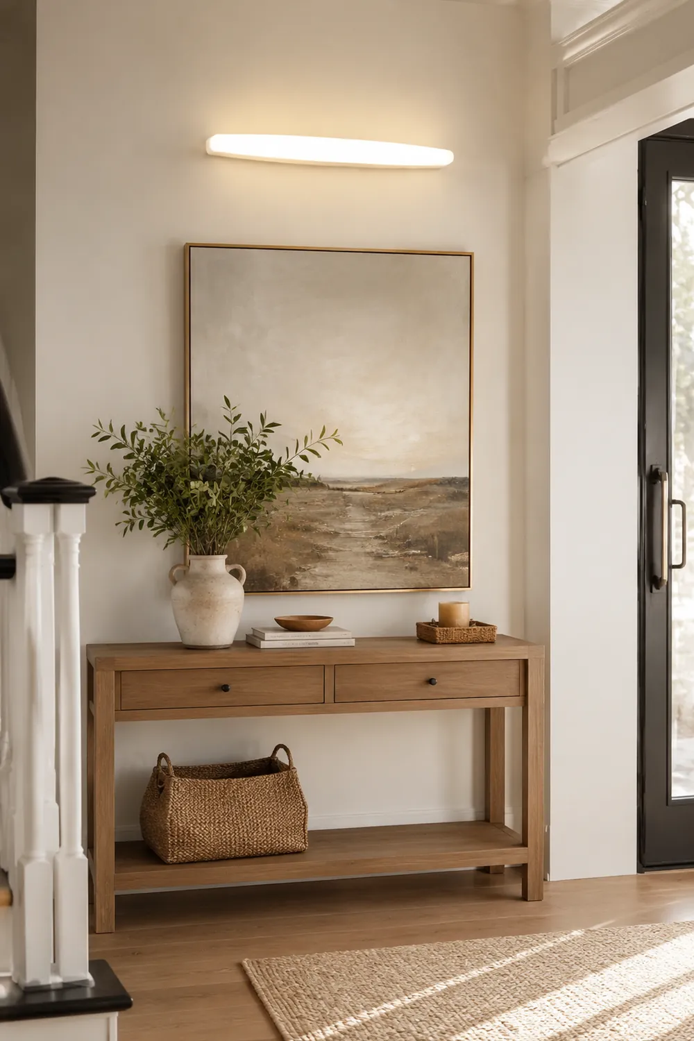 Edge Ovale weiße Spiegelfront Eitelkeit Wandleuchte, 60CM Lang - Lumpaz