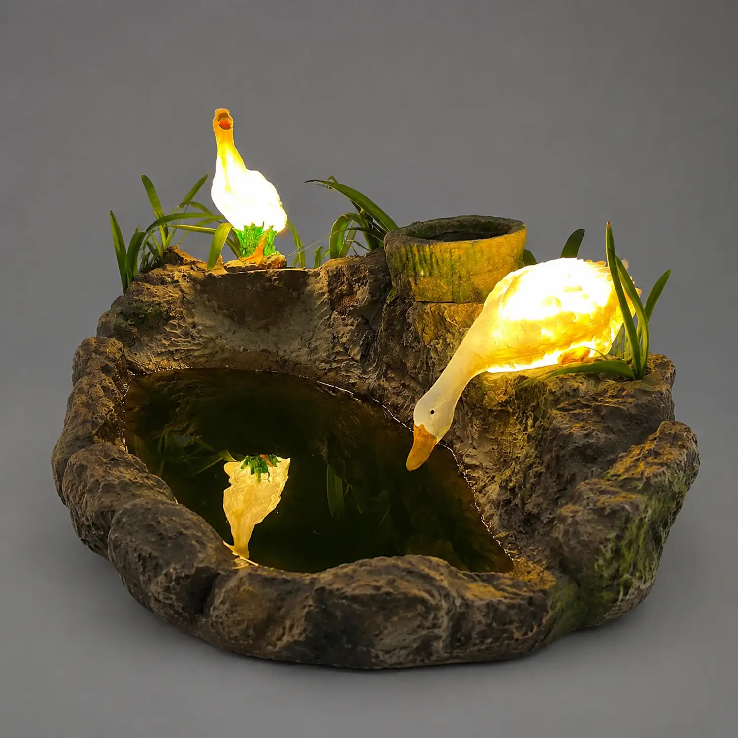 Minori Gartendekoration Gansform, Solar, 3 Stile - Lumpaz