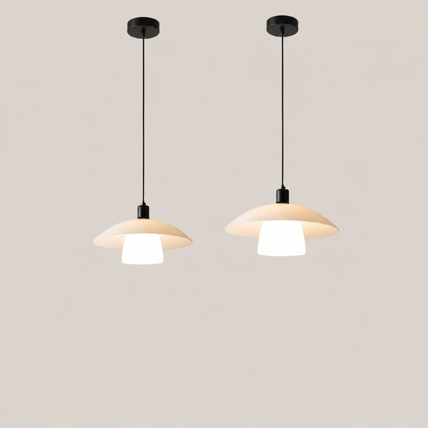 Carins Pendelleuchte Weiß, ∅30CM/40CM - Lumpaz