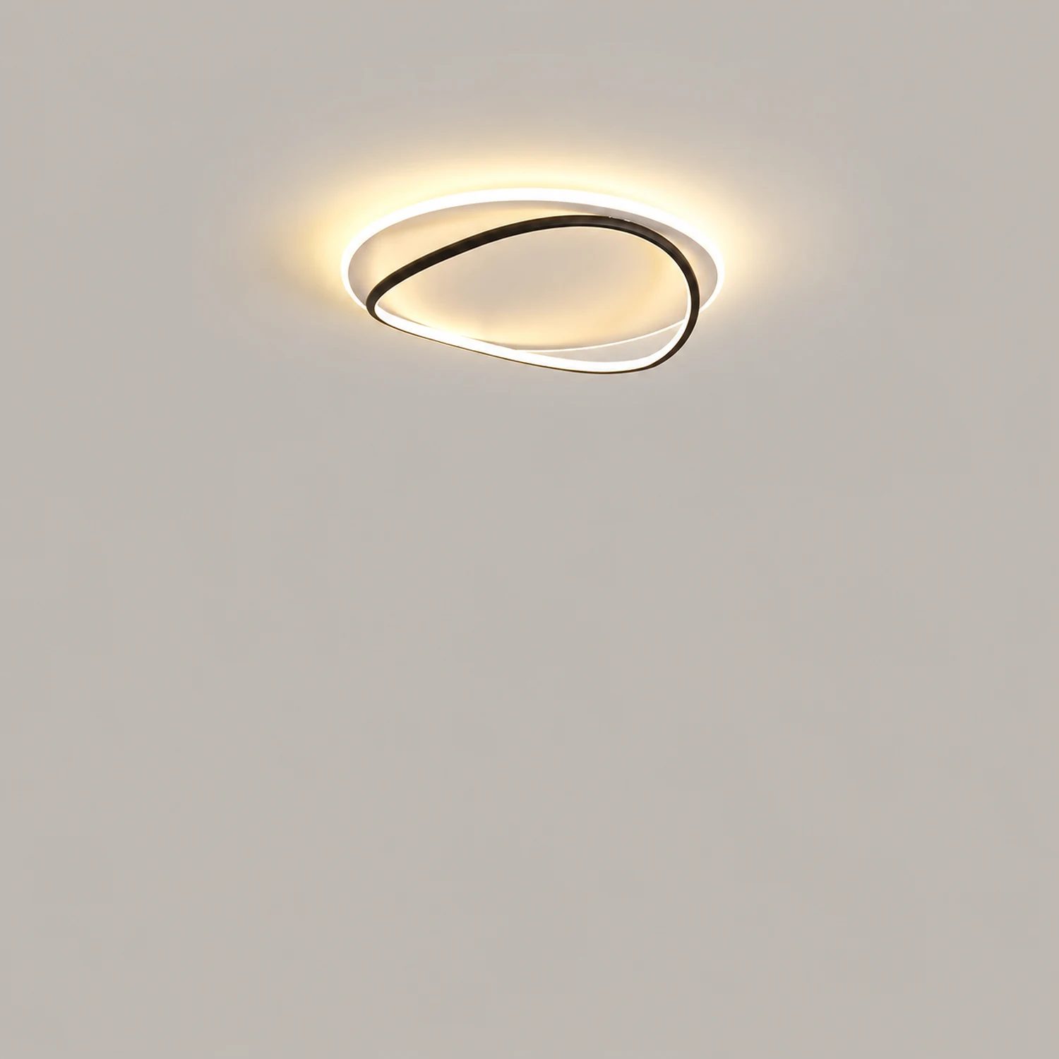 Quinn Deckenleuchte,Duo-Ring, 2 Farben, ∅41CM/50CM - Lumpaz
