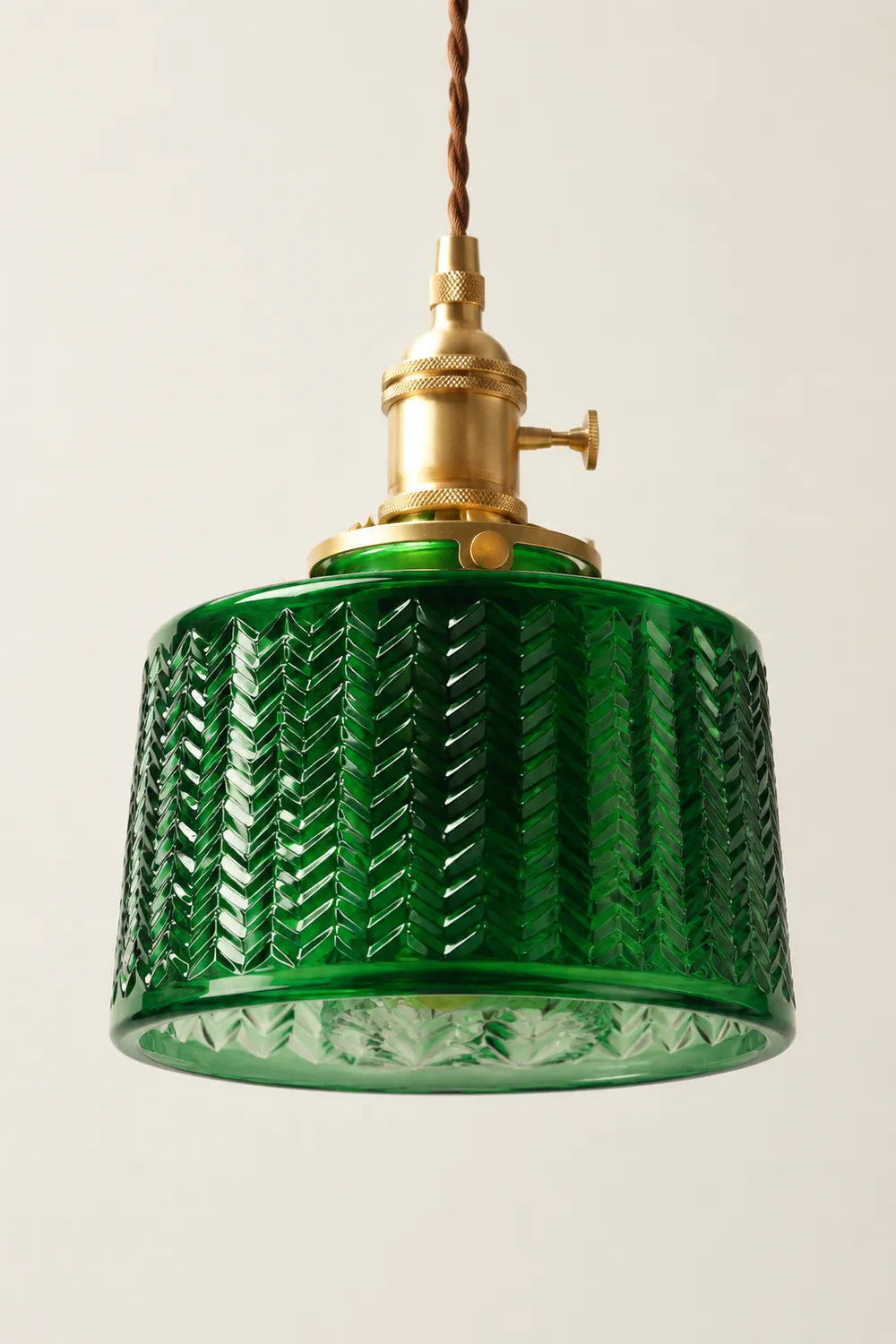 Hailie Pendelleuchte Grün, 2 Stile, Höhe 19CM/23CM - Lumpaz
