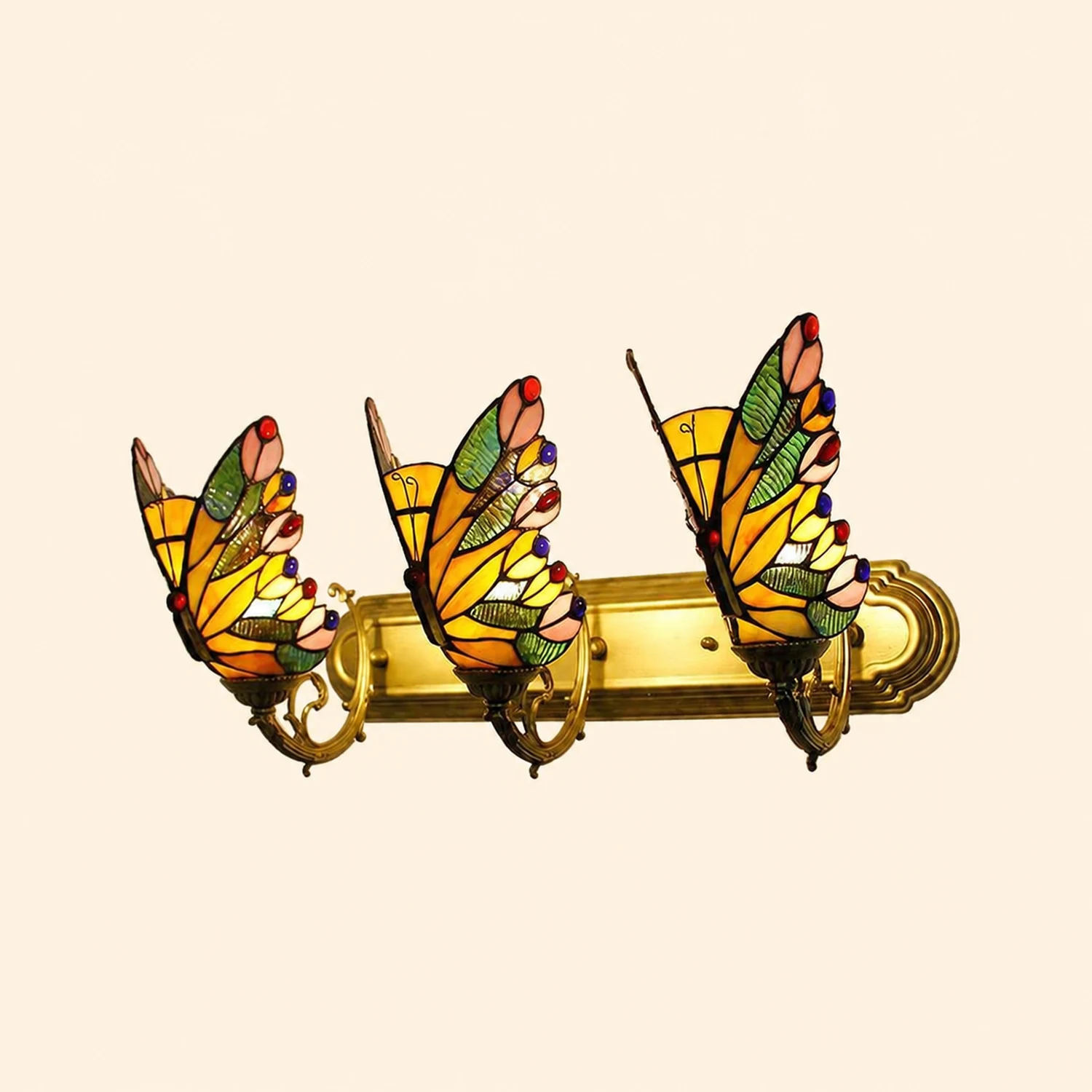 Kady Schmetterling Wandleuchte, 1/2/3-flammig, 4 Farben - Lumpaz