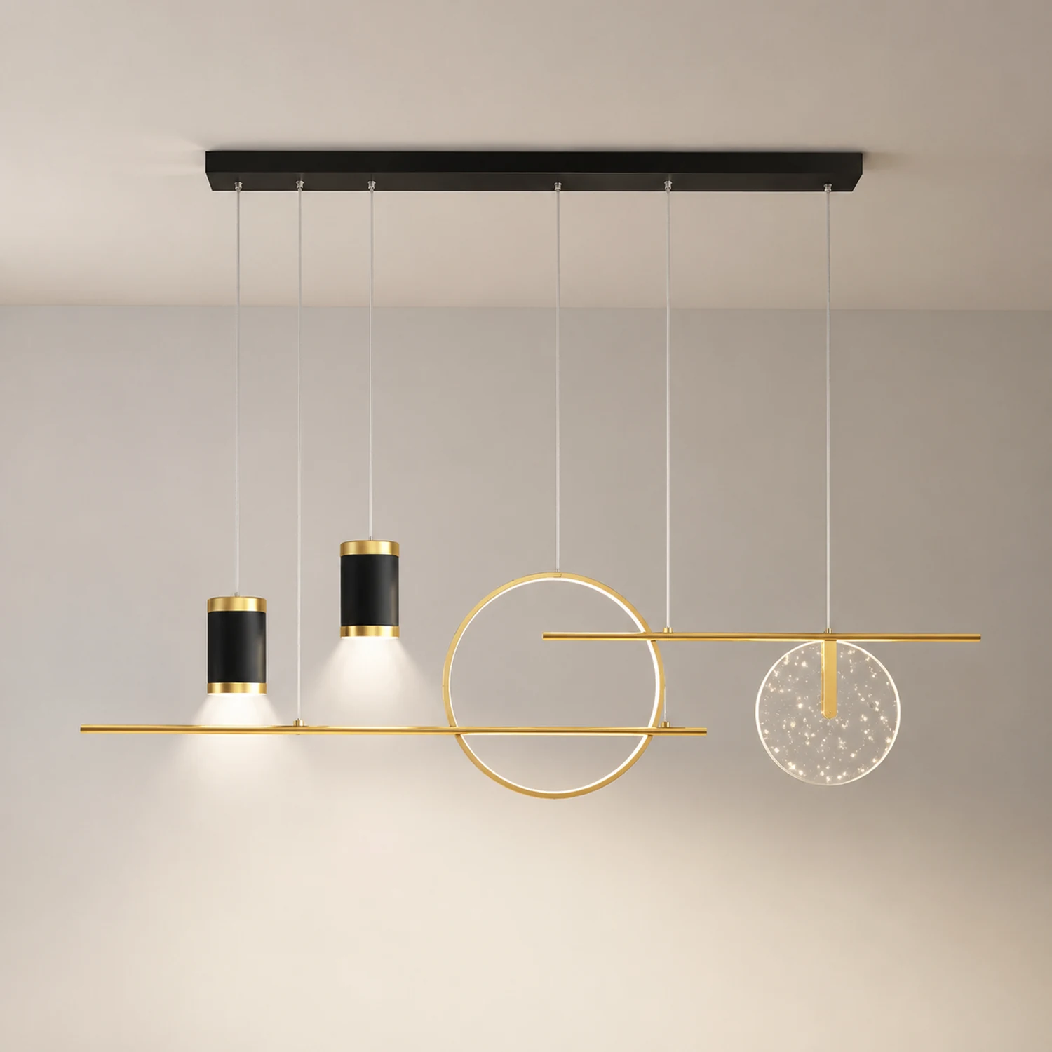 Madina Modern Pendelleuchte Line für Esszimmer,100CM Lang - Lumpaz