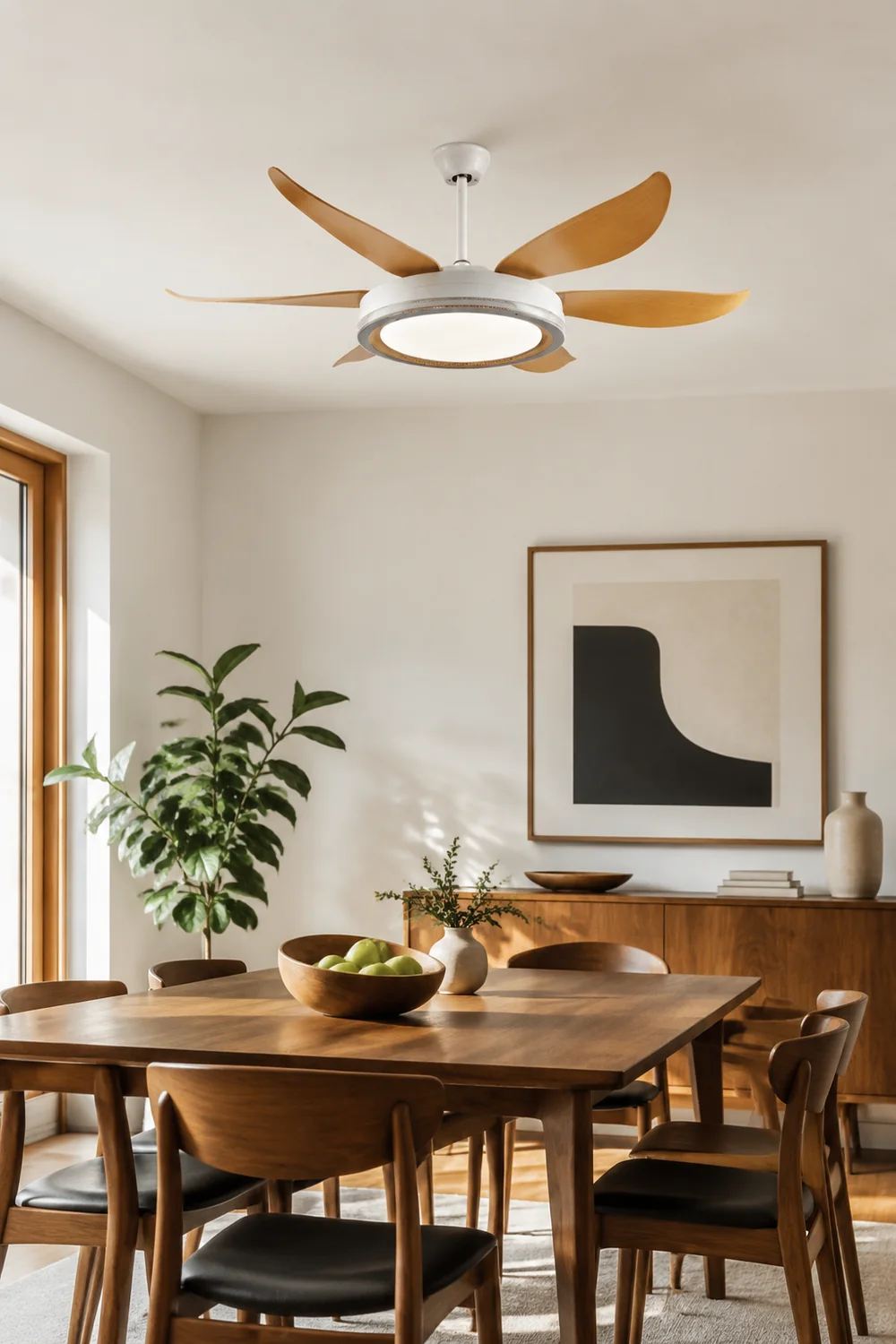 Haydn 6-Blatt-Deckenventilator mit Beleuchtung, ∅130CM - Lumpaz