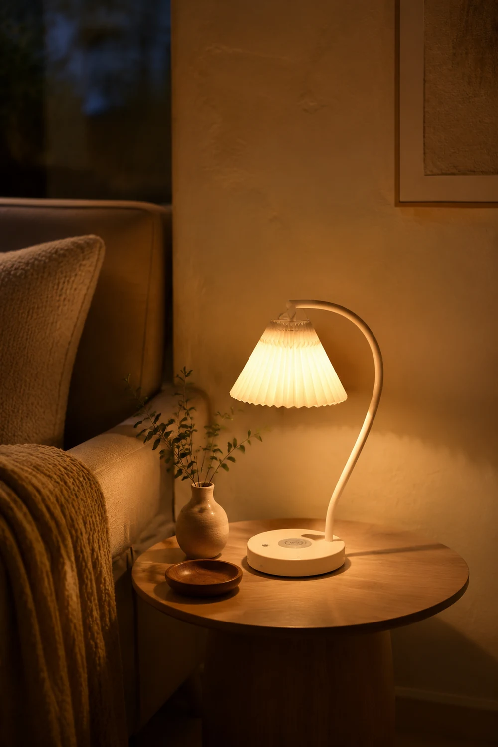 Ozawa Plissierte Tischlampe, 2 Farben - Lumpaz