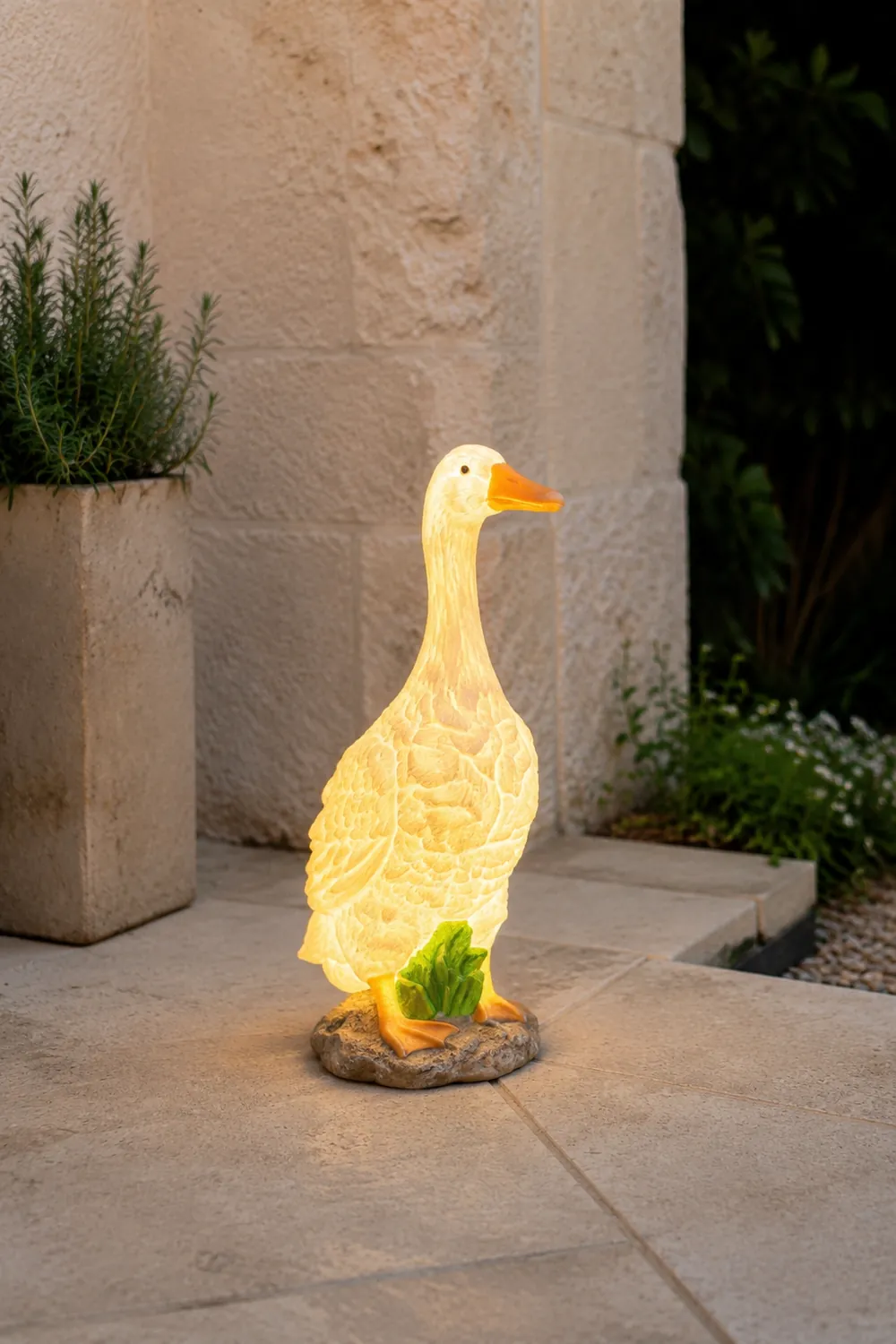 Minori Gartendekoration Gansform, Solar, 3 Stile - Lumpaz