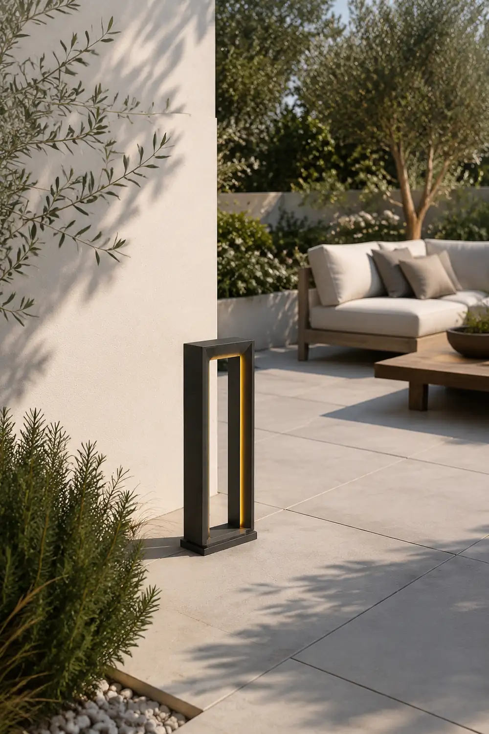 Pena Außen-Wegeleuchte Rechteckig, Solar, 62CM Lang - Lumpaz