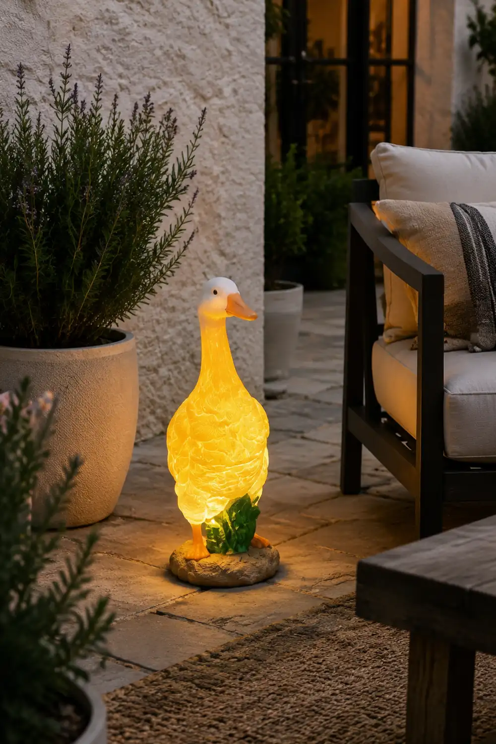 Minori Gartendekoration Gansform, Solar, 3 Stile - Lumpaz