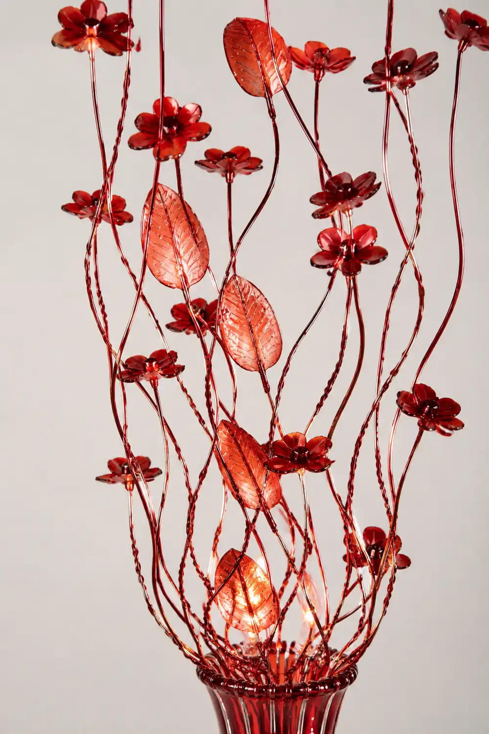 Bella Blumenvase Rote Stehlampe, 150CM Lang - Lumpaz