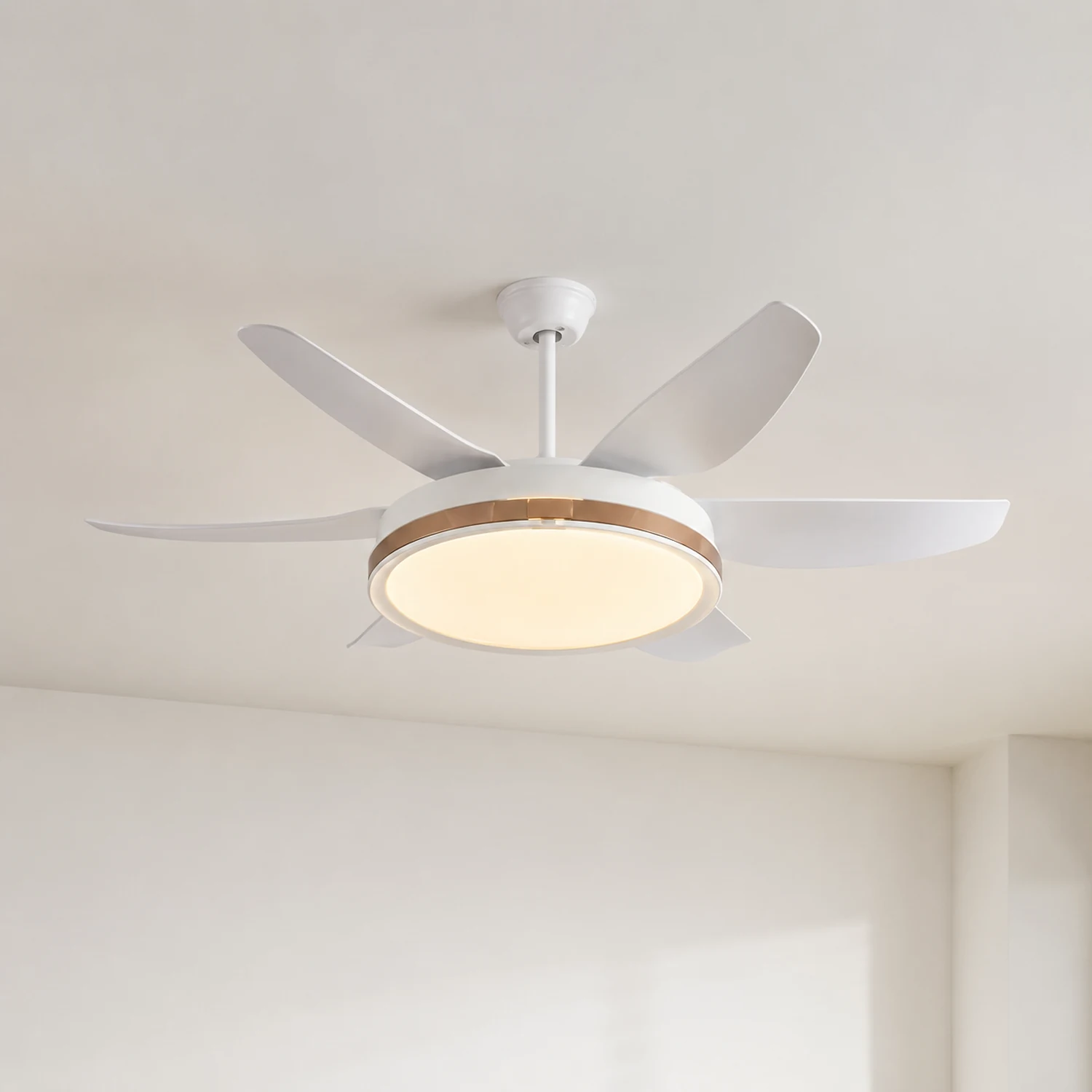 Haydn 6-Blatt-Deckenventilator mit Beleuchtung, 4 Farben, ∅130CM - Lumpaz