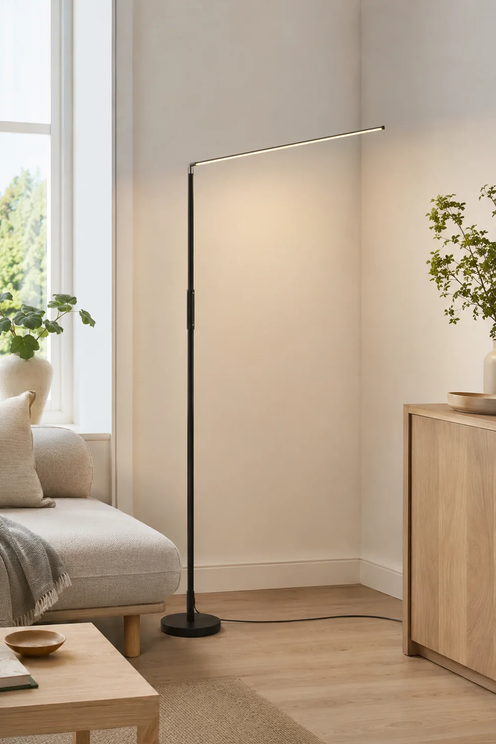 Edge Lineare Stehleuchte, Metall, 150CM Lang - Lumpaz