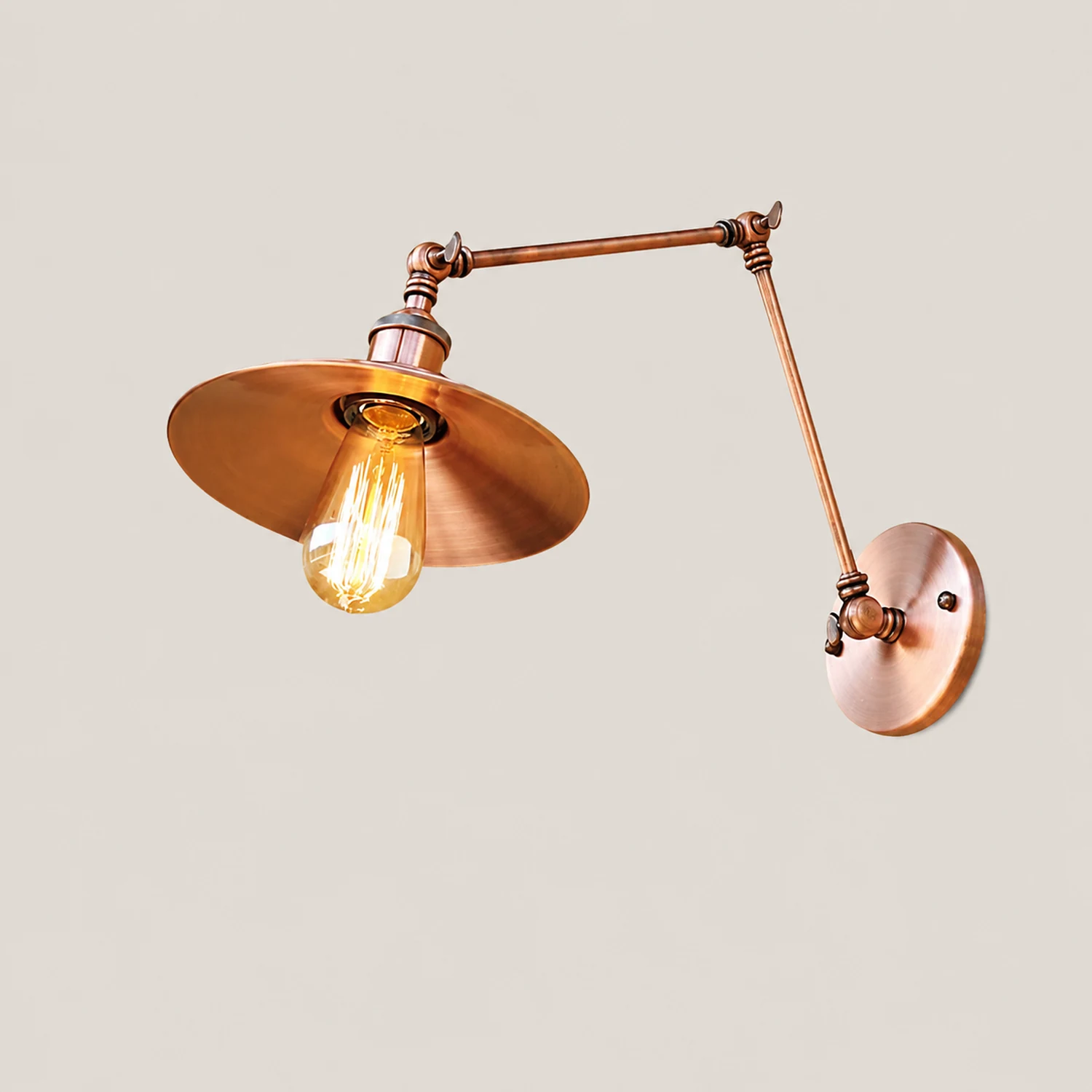 Alessio Verstellbare Wandleuchte Vintage, 15/20/30CM - Lumpaz