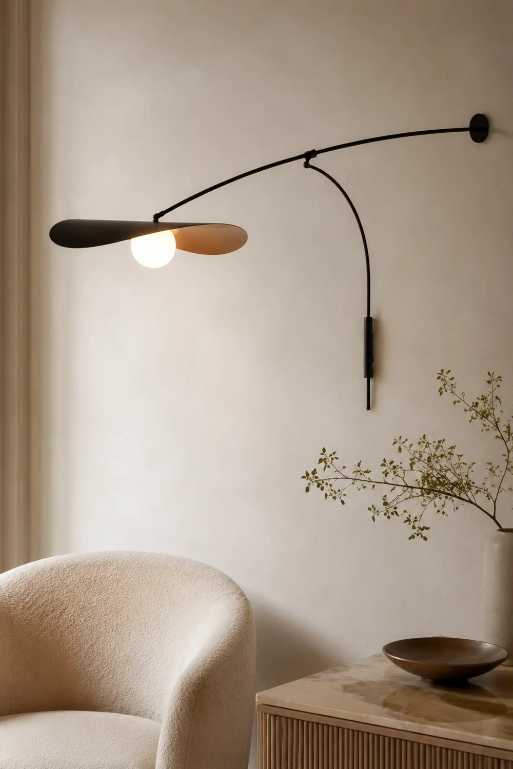 Carins Bogen-Wandleuchte, 130CM Lang - Lumpaz