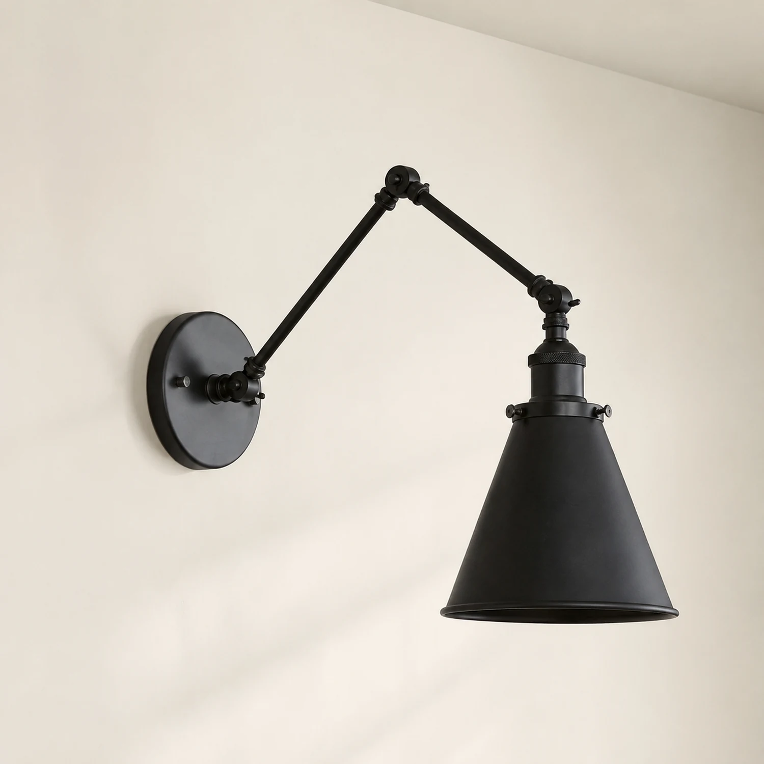 Brady Verstellbare Wandleuchte, Metall, 15/20/30CM - Lumpaz