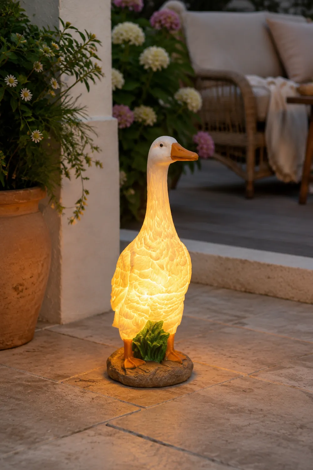 Minori Gartendekoration Gansform, Solar, 3 Stile - Lumpaz