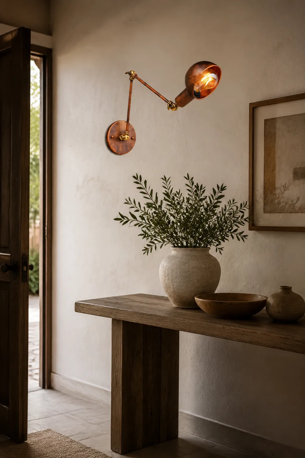 Brady Rust Verstellbare Wandleuchte, 20/30CM Lang - Lumpaz