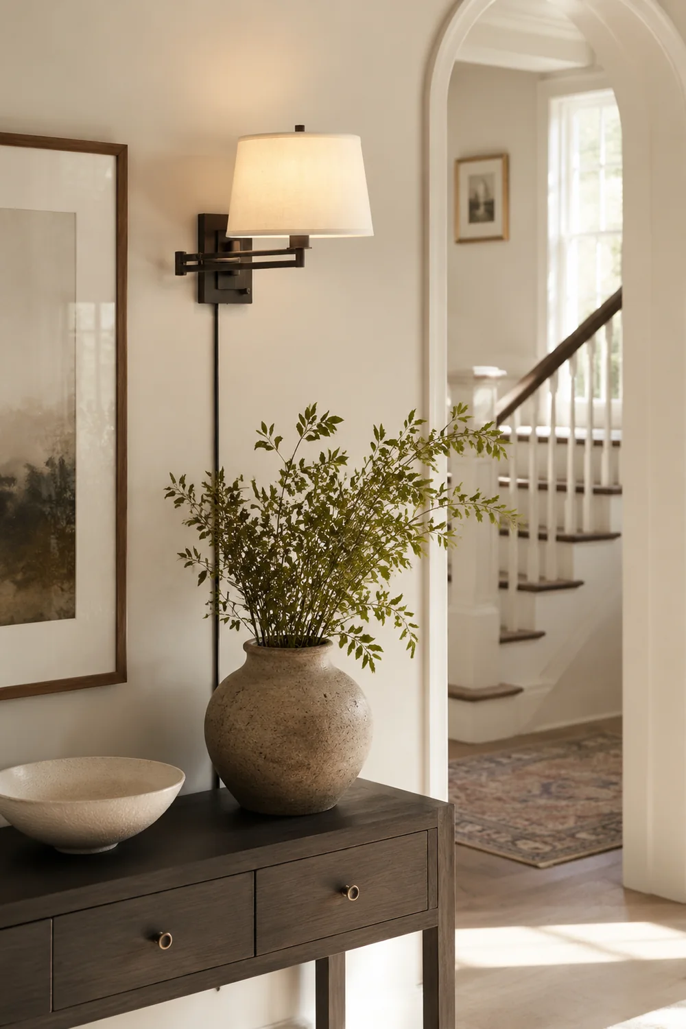 Eyrn Bronze Steckbare Verstellbare Wandlampe, ∅30CM - Lumpaz
