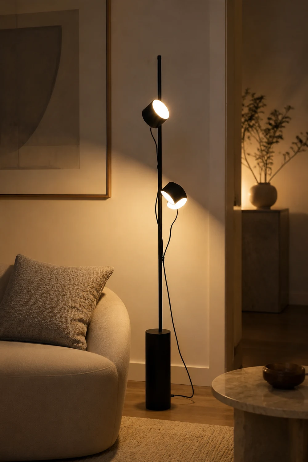 Avi Stehlampe, 2-flammig, 136CM Lang - Lumpaz