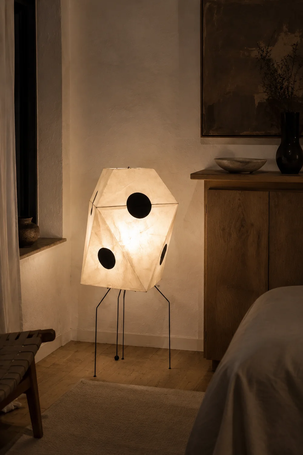 Renée Stehleuchte Kunstdruckpapier & Metall, 48CM Lang - Lumpaz