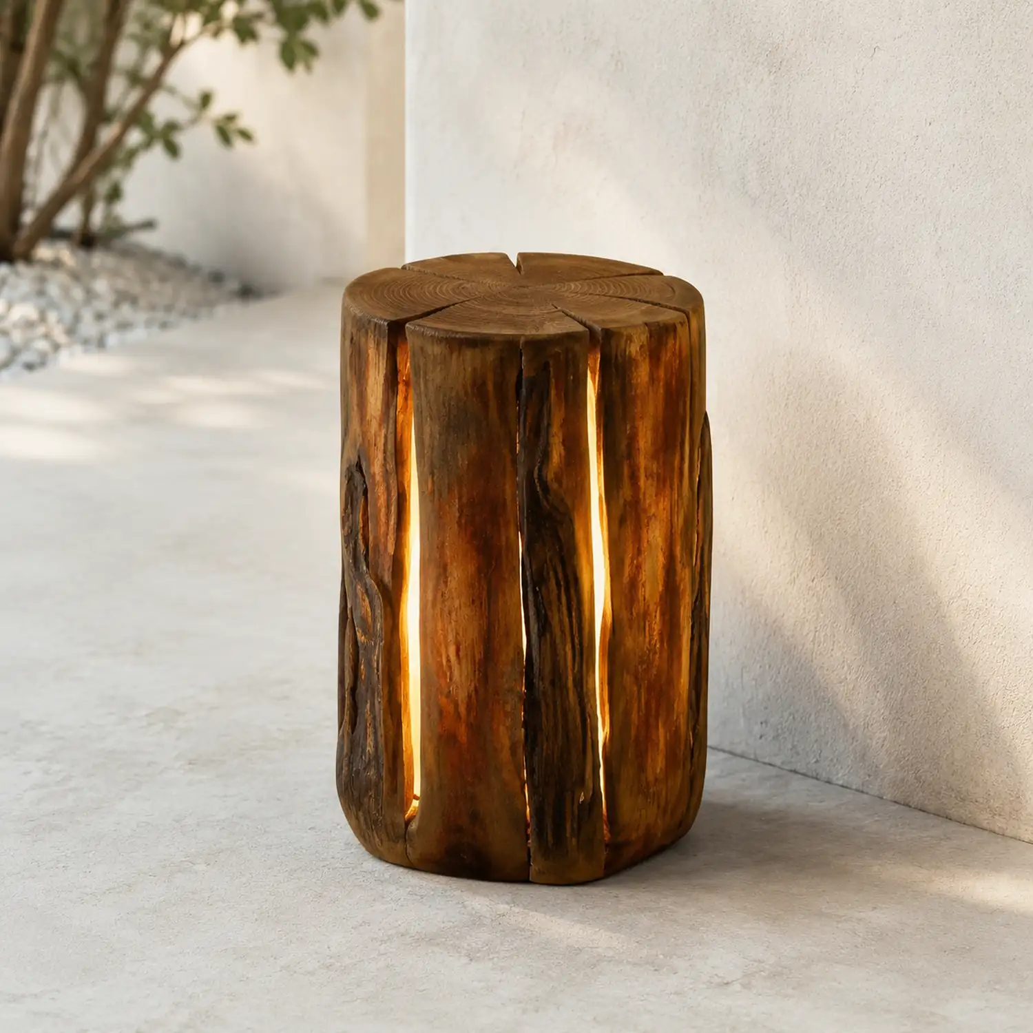 Orr Außenstehleuchte Holz, 26/34/44CM Lang - Lumpaz