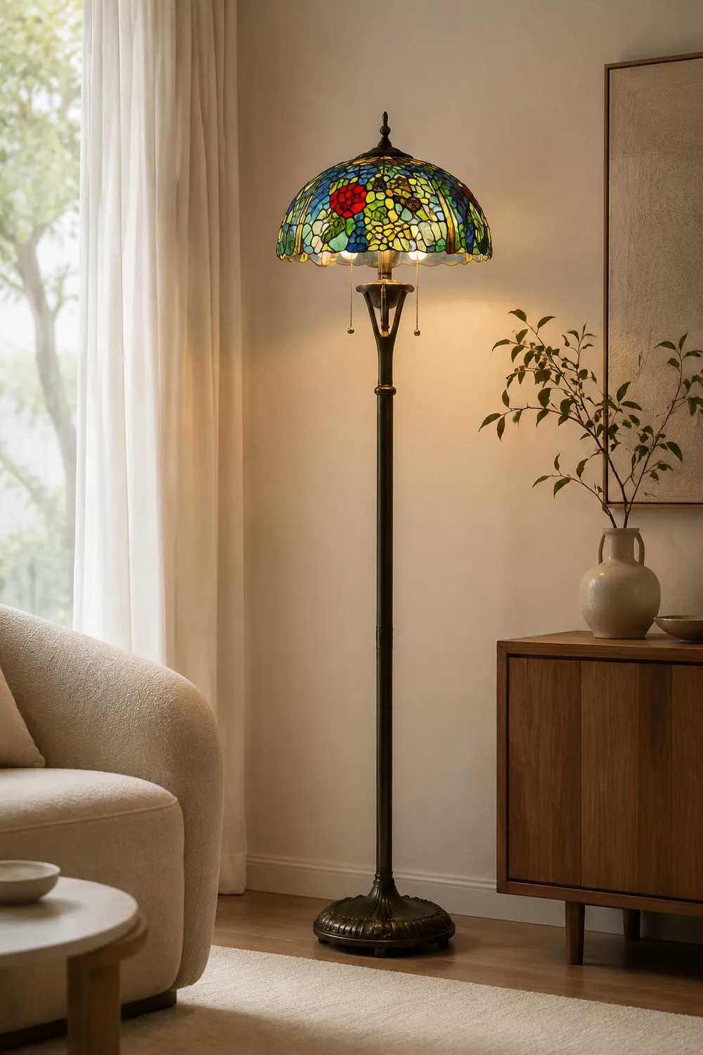 Alessio Trauben Stehlampe, Metall, 165CM Lang - Lumpaz