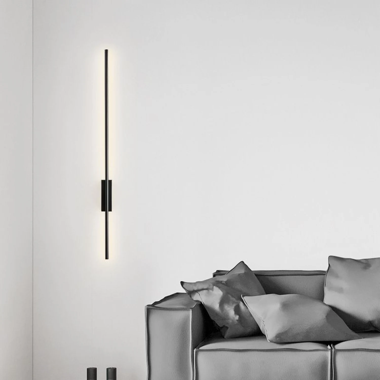 Edge Lineare Spiegelfront Waschtisch-Wandleuchte, 2 Farben & Stile, 61/80/100/120CM Lang - Lumpaz