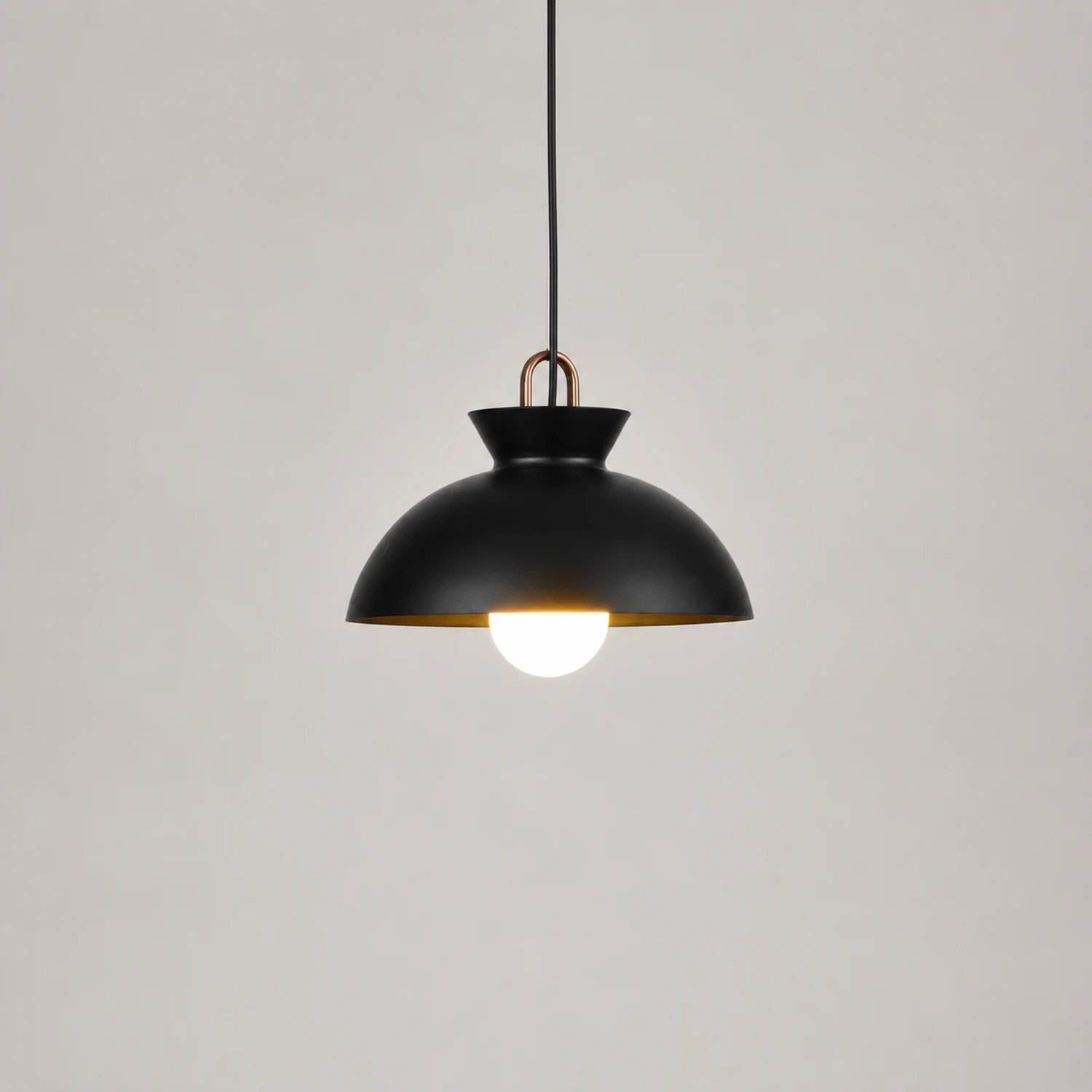 Zaid Pendelleuchte, Metall, 2 Farben, ∅7.4″/9.8″/11″ - Lumpaz