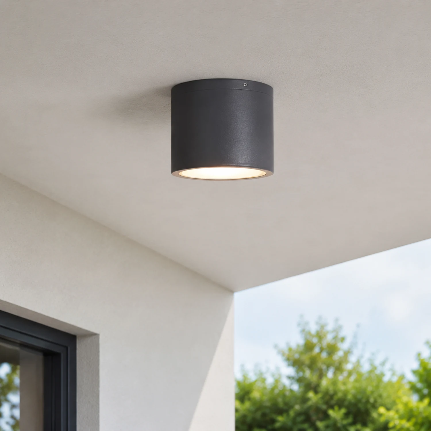 Orr Außendeckenleuchte Zylindrisch, 2 Stile, ∅11/15CM - Lumpaz