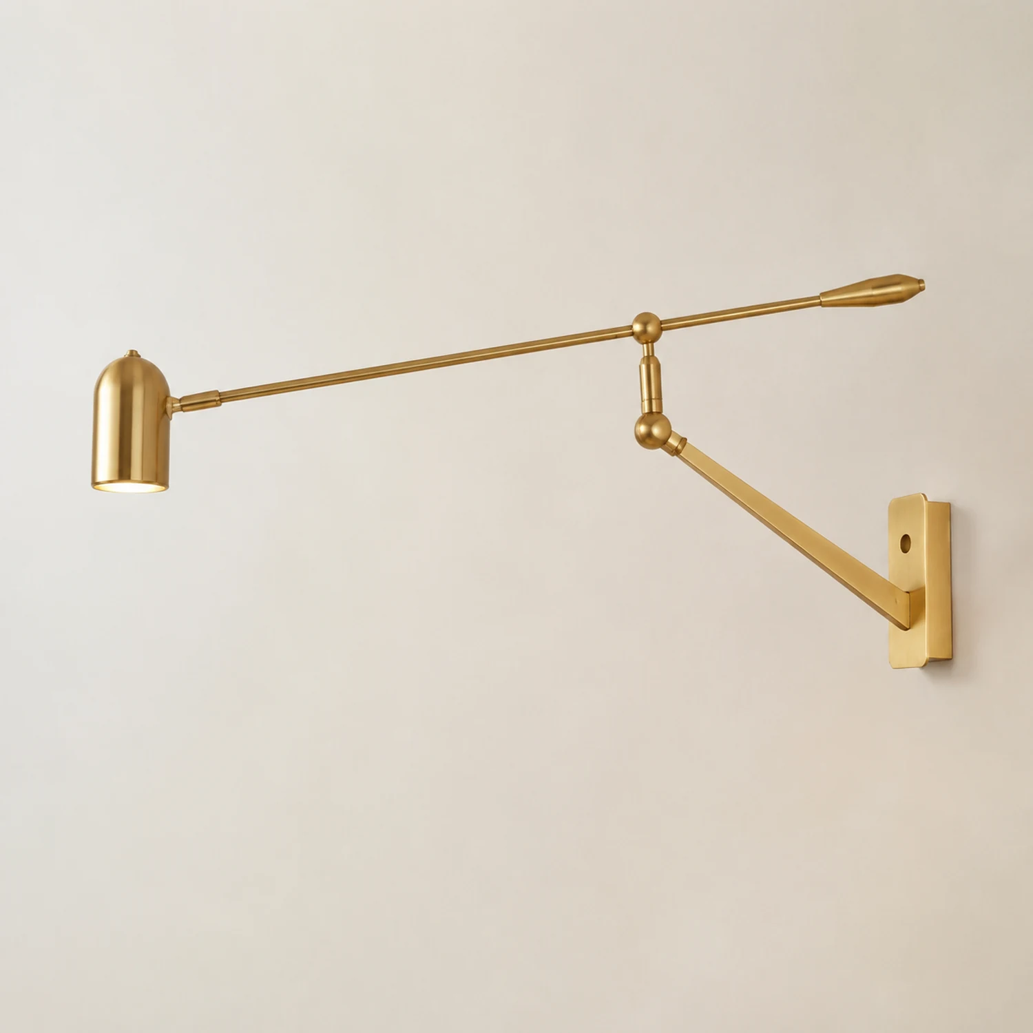 Freja Verstellbare goldene Wandleuchte - Lumpaz