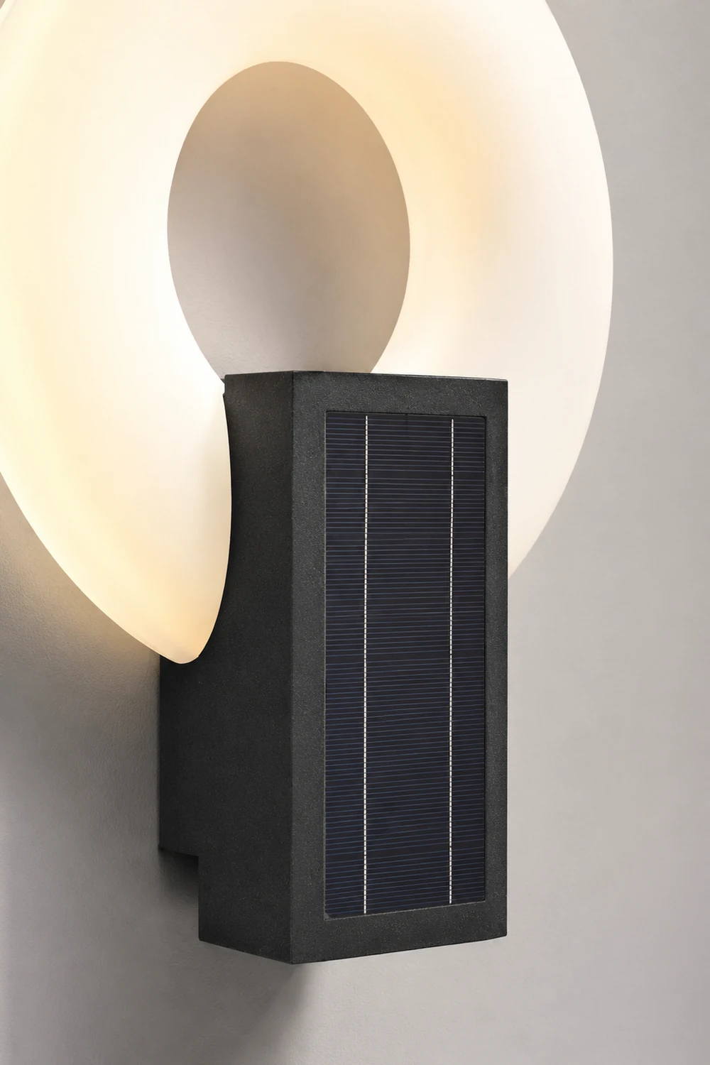 Isaac Außenwandlleuchte Ring, Solar - Lumpaz
