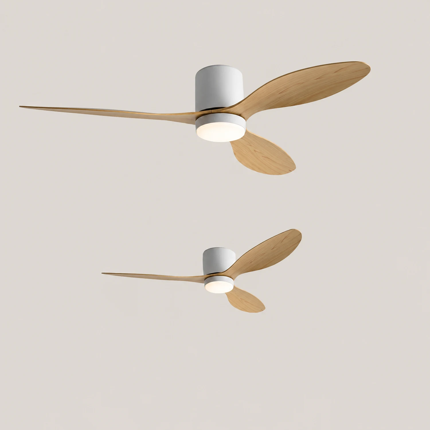 Walters 3-Blatt Deckenventilator mit Beleuchtung, 2 Farbe, ∅115CM - Lumpaz