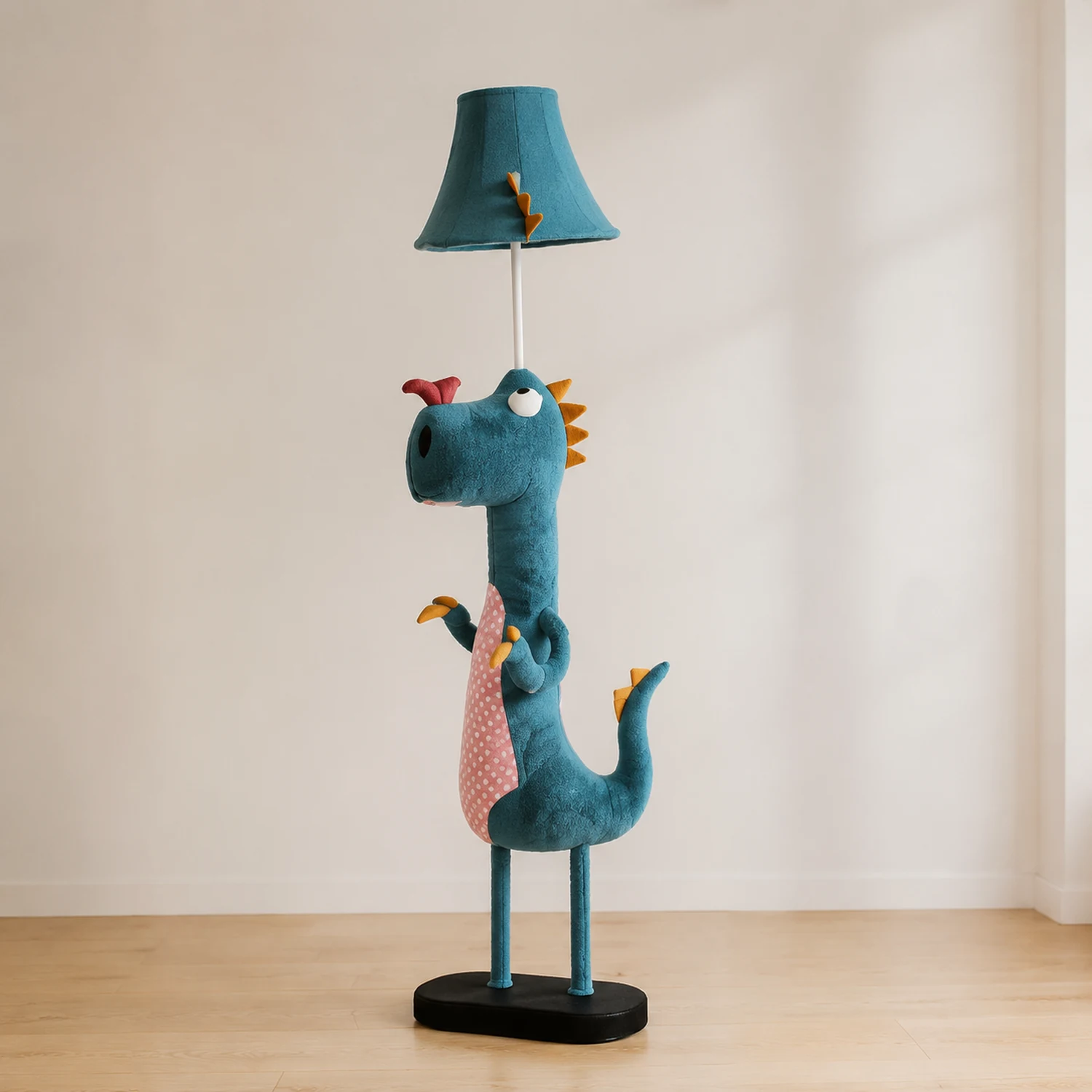 Minori Stehleuchte in Blaue Dinosaurier-Form, Metall, 130CM Lang - Lumpaz