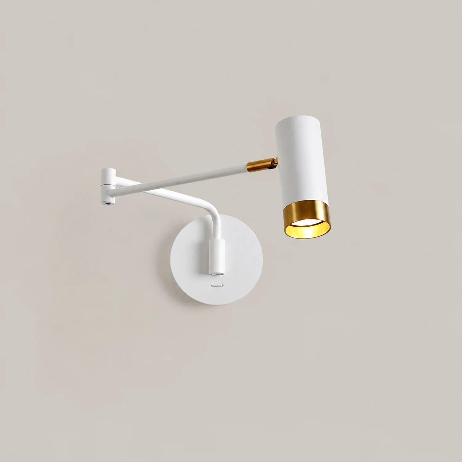 Cooley Wandleuchte mit verstellbarem Arm, Metall, 2 Farben - Lumpaz