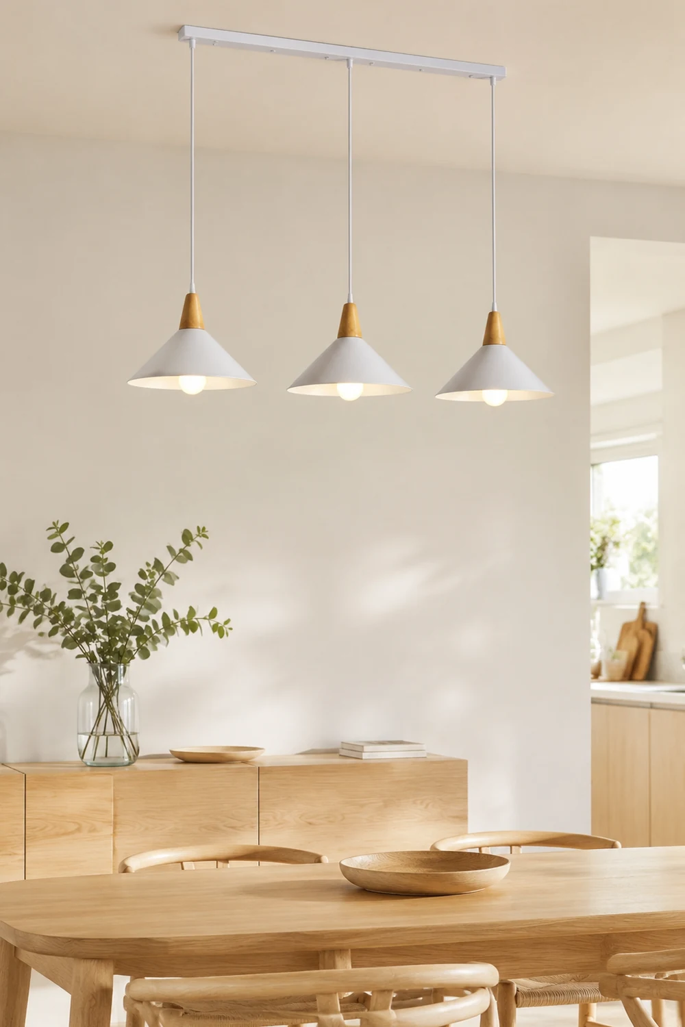 Morandi Pendelleuchte Weiß, 1/2/3-flammig - Lumpaz