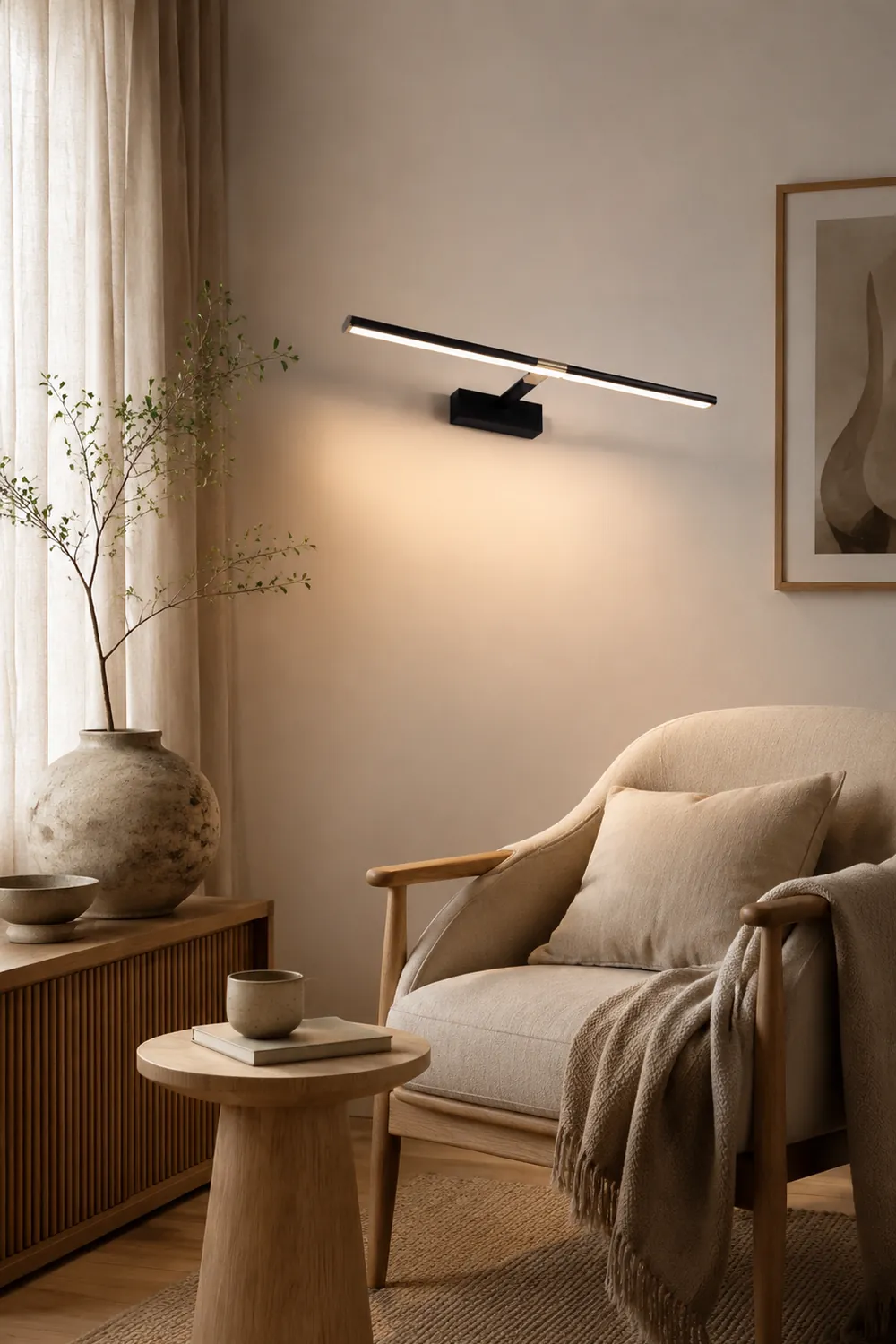 Edge Linear Mirror Front Vanity Wandleuchte, 3 Farben, 40/50/60/70CM Lang - Lumpaz