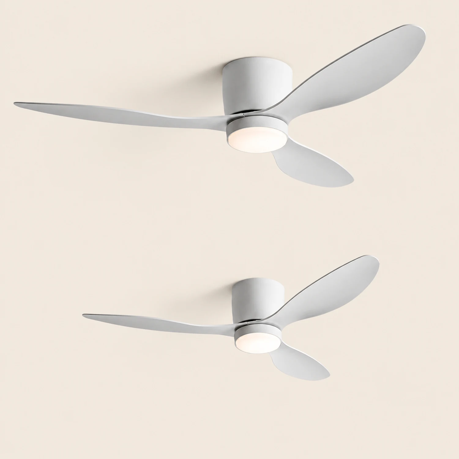 Walters 3-Blatt Deckenventilator mit Beleuchtung, 2 Farbe, ∅115CM - Lumpaz