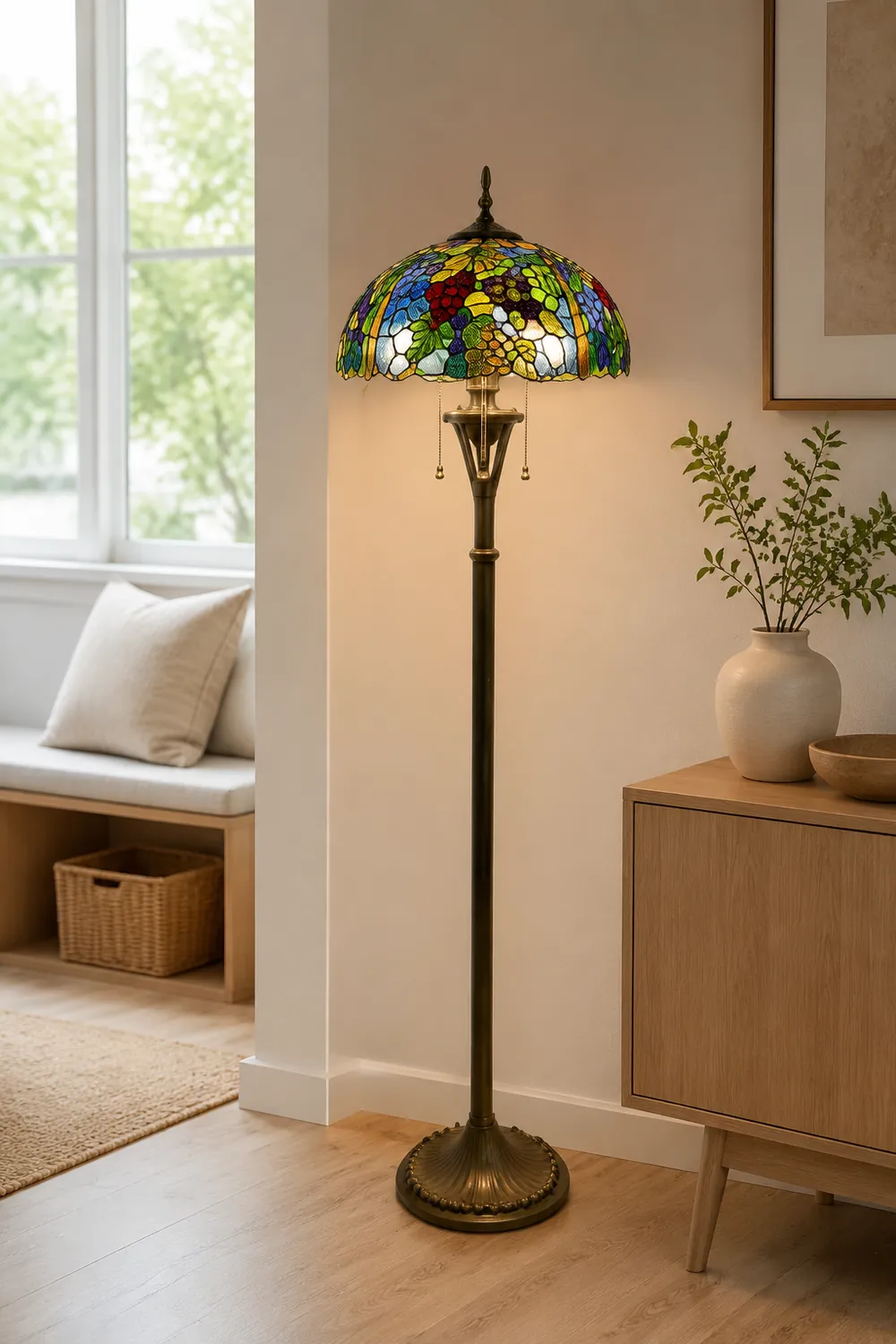 Alessio Trauben Stehlampe, Metall, 165CM Lang - Lumpaz