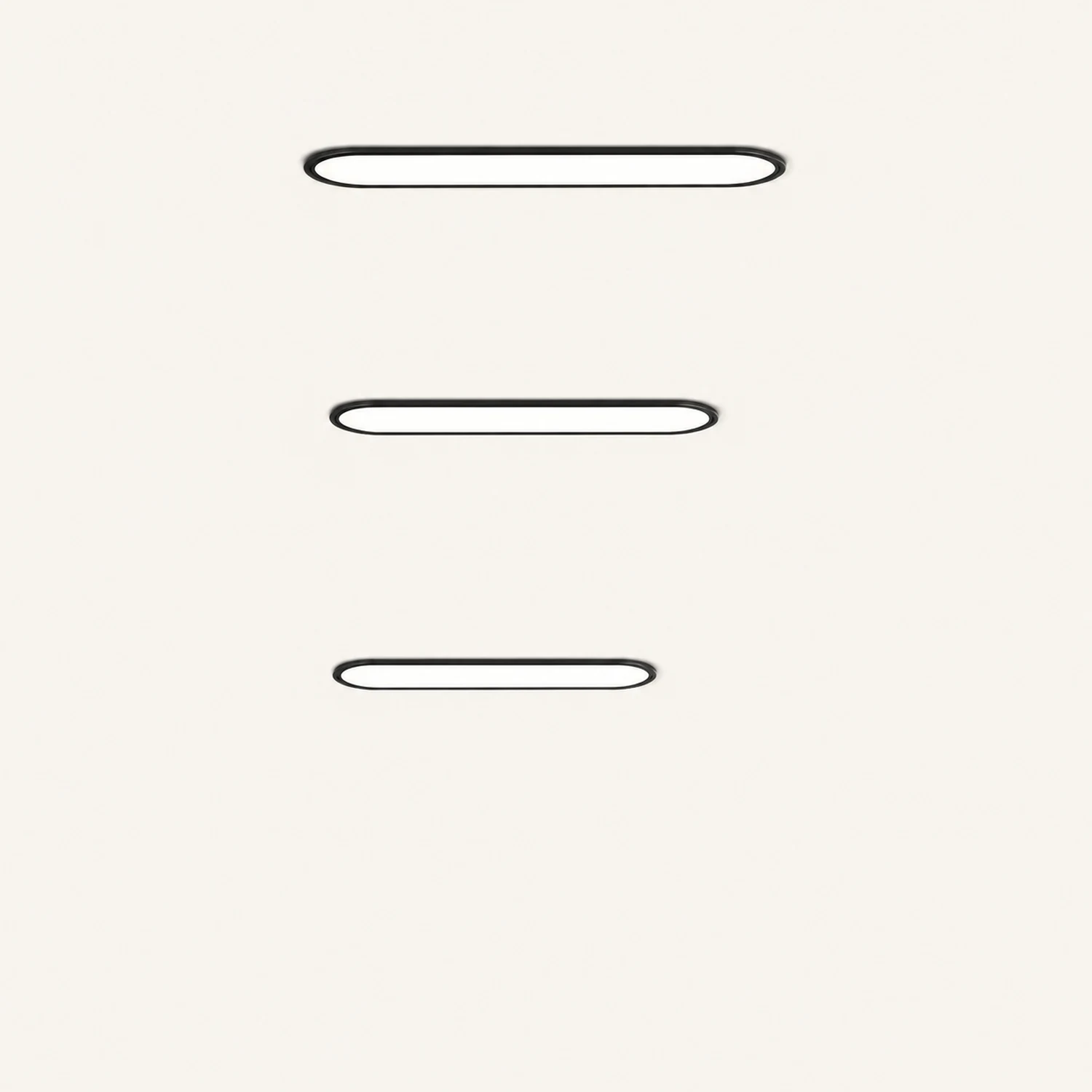 Edge Deckenleuchte Oval，2 Farben, 41CM/60CM/80CM Lang - Lumpaz